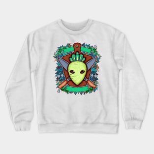 Radish and Knife Coat of Arms Crewneck Sweatshirt